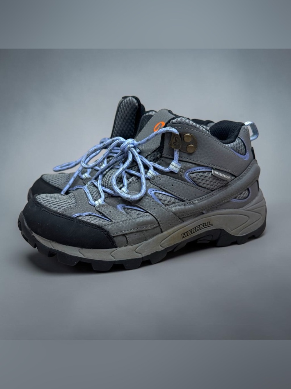 Merrell Moab Waterproof Hiking Boots Kids' Size 2M Outdoors Gorpcore Adventure